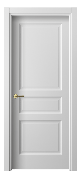 Дверь межкомнатная 1431 МБЛ. Цвет Матовый белоснежный. Материал Гладкая эмаль. Коллекция Галант. Картинка.