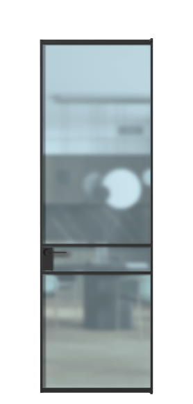 Дверь межкомнатная АЛПЛ040.02 САТ ГОЛ ЧЕР. Цвет Алюминий Черный. Материал Алюминий. Коллекция Формато. Картинка.