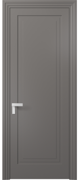 Дверь межкомнатная 8301 МКЛС. Цвет Матовый классический серый. Материал Гладкая эмаль. Коллекция Rocca. Картинка.