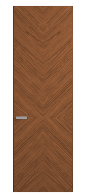 Дверь межкомнатная АКП 0205 ОМДМР Орех медный матовый. Цвет Орех медный матовый рифт. Материал Радиальный шпон НатурВуд. Коллекция Рифт. Картинка.