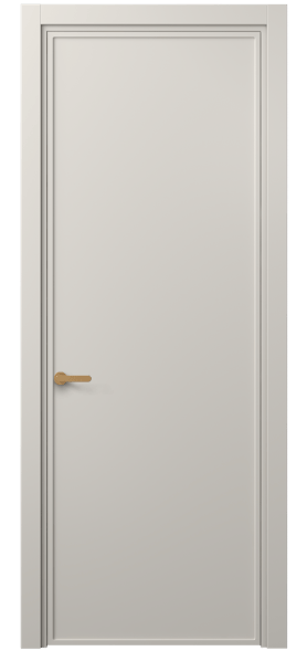 Дверь межкомнатная 8601 МОС . Цвет Матовый облачно-серый. Материал Гладкая эмаль. Коллекция Frame. Картинка.